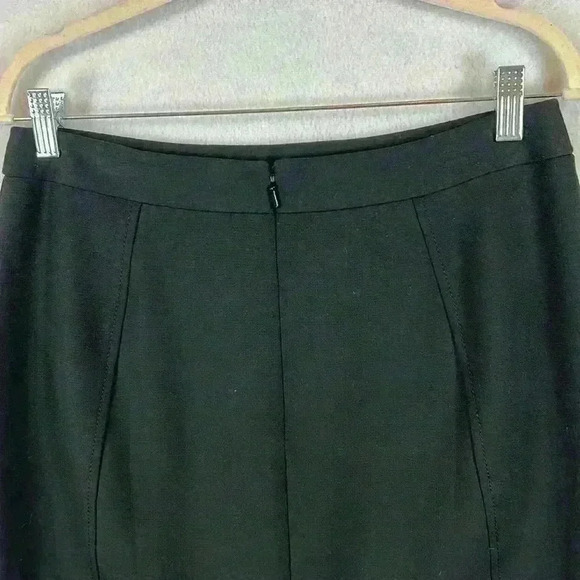 Halogen Pencil Skirt Size 8 Black Kick Pleat Polyester Blend Lined - Picture 5 of 9